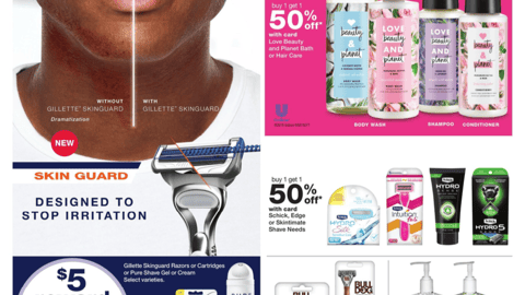 Walgreens Gillette SkinGuard Feature